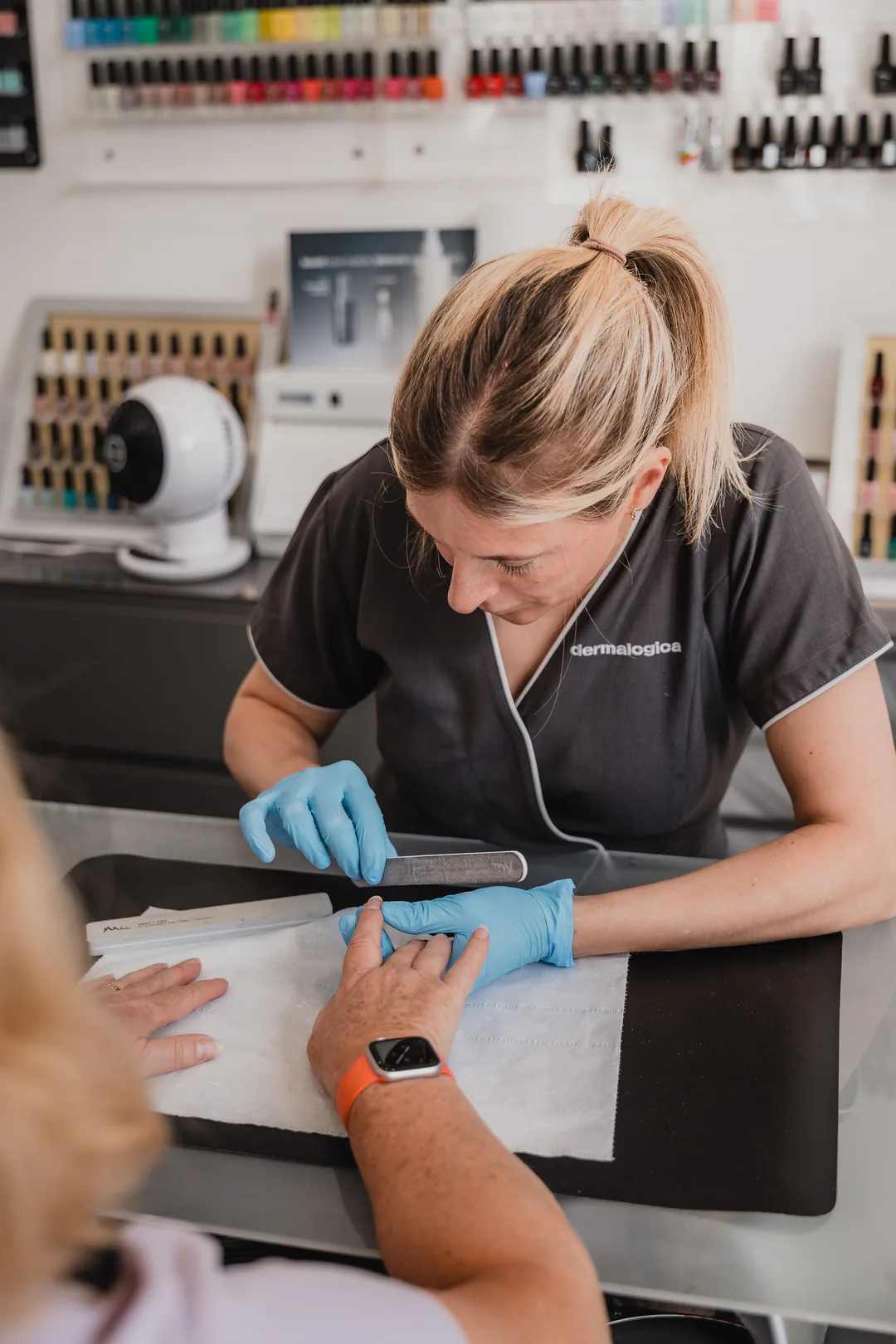 Professional hand and nail treatment at The Beauty Factory